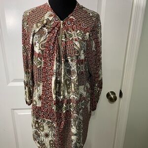 Naïf Paisley Print Women's Blouse Size 1X CB-AD